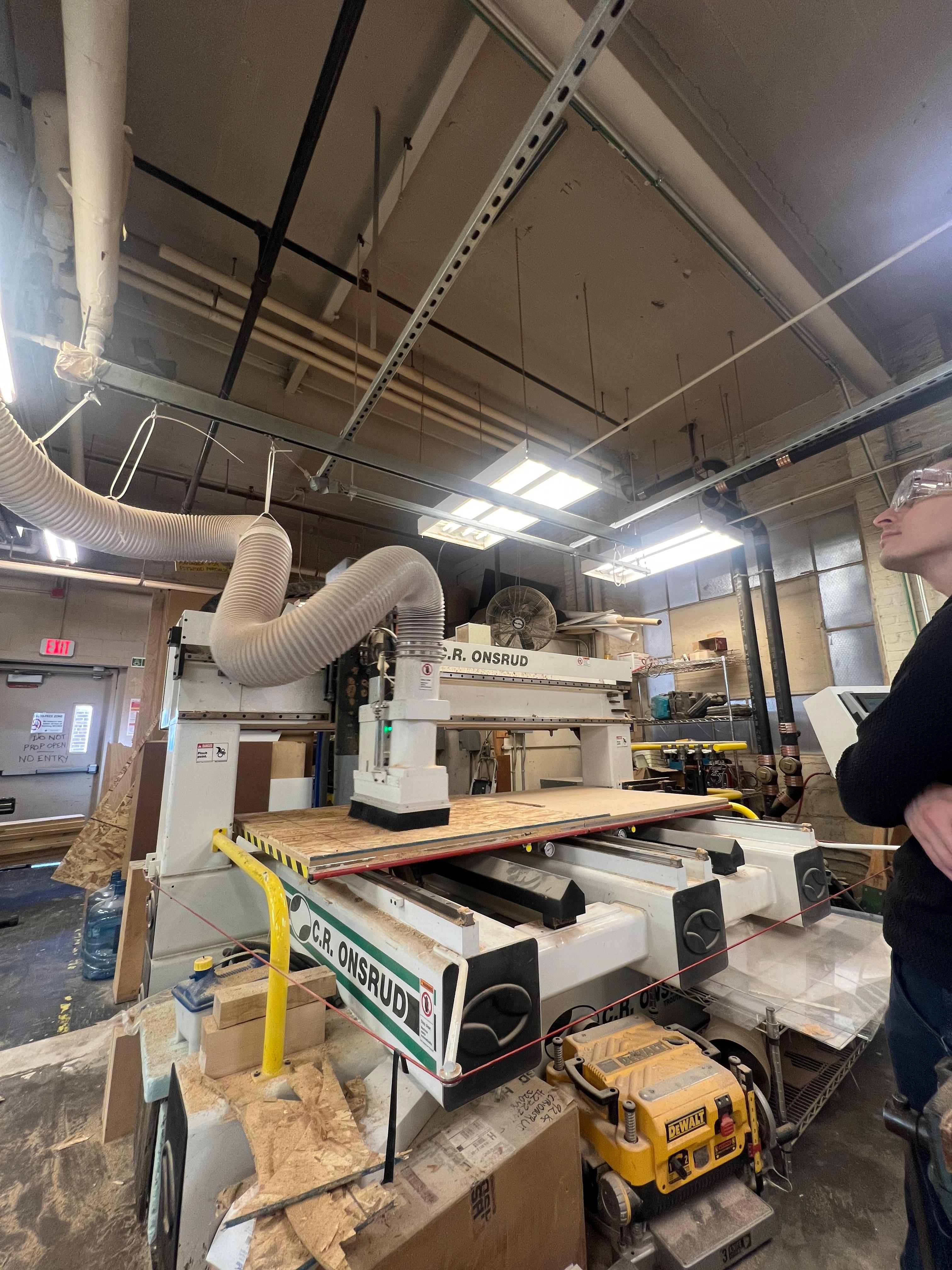 CNC milling machine in the shop before operation